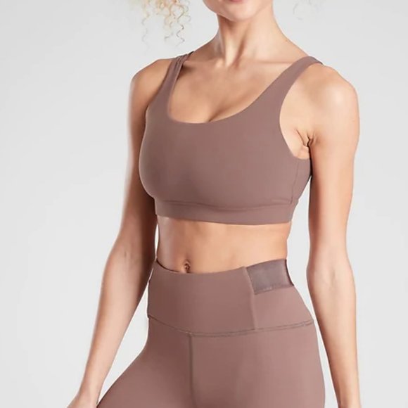 NWT Athleta Brown Exhale Sports Bra - Picture 2 of 7